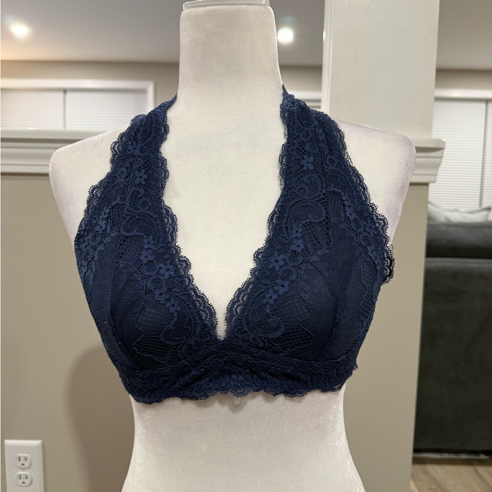 Wishlist Womens Bralette Lace Halter Bra